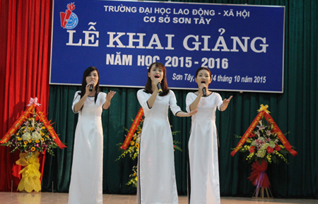 Trường Đại học LĐXH Cơ sở Sơn Tây khai giảng năm học 2015-2016