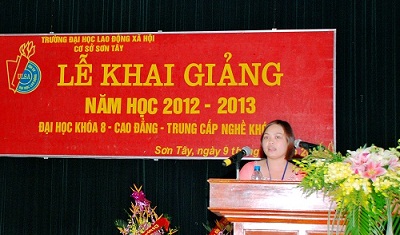 Bài phát biểu của Giảng viên nhân dịp khai giảng năm học 2012 – 2013