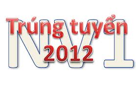 Danh sách trúng tuyển NV2 năm 2012